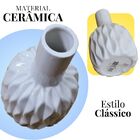 Vaso De Ceramica Branco Com Textura