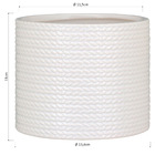 Vaso De Cerâmica Branco Para Plantas Flor Decorativo 11x13cm