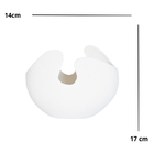 Vaso De Cerâmica Decorativo Para Flores Branco Alieni M 17 Cm