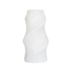 Vaso De Cerâmica Decorativo Para Flores Branco Valoff G 29 Cm
