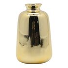 Vaso De Ceramica Dourado 6 5cm X 6 5cm X 10cm