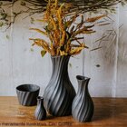 Vaso De Cerâmica Godê 32cm Cobalto Ceraflame Decor