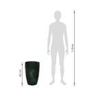 Vaso de Cerâmica Liv Preto Marmore 62x43cm Ts Brasil