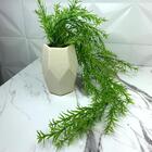 Vaso De Cerâmica Luxo Com Pintura Craquelada E Planta Caída