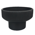 Vaso De Ceramica Preto 25cm X 25cm X 15cm