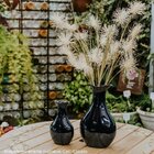 Vaso De Cerâmica Tulipa 32cm Branco Fosco Ceraflame Decor