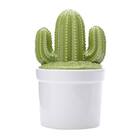Vaso De Cerâmica Verde 18cm Cactos Prestige