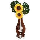 Vaso De Chão Decorativo Grande Ana Maria Mdf Marrom 60x18cm