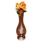 Vaso De Chão Decorativo Grande Ana Maria Mdf Marrom 60x18cm