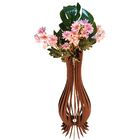 Vaso De Chão Decorativo Grande Ana Maria Mdf Marrom 90x28cm