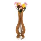 Vaso De Chão Decorativo Grande Ana Maria Mdf Mdf Cru 90x28cm