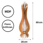 Vaso De Chão Decorativo Grande Ana Maria Mdf Mdf Cru 90x28cm