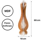 Vaso De Chão Decorativo Grande Ana Maria Mdf Preto 60x18cm