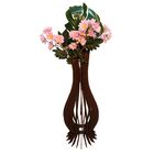 Vaso De Chão Decorativo Grande Ana Maria Mdf Preto 90x28cm