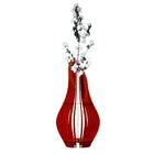 Vaso De Chão Decorativo Grande Andromeda Mdf Marrom 85x30cm