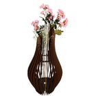 Vaso De Chão Decorativo Grande Andromeda Mdf Preto 70x25cm