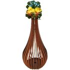 Vaso De Chão Decorativo Grande Capadócia Mdf Marrom 90x40cm