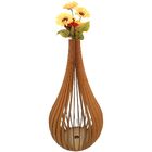 Vaso De Chão Decorativo Grande Capadócia Mdf Mdf Cru 60x30cm