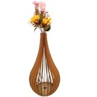 Vaso De Chão Decorativo Grande Capadócia Mdf Mdf Cru 75x40cm