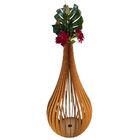 Vaso De Chão Decorativo Grande Capadócia Mdf Mdf Cru 90x40cm