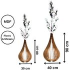 Vaso De Chão Decorativo Grande Capadócia Mdf Mdf Cru Kit Com