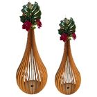 Vaso De Chão Decorativo Grande Capadócia Mdf Mdf Cru Kit Com