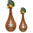 Vaso De Chão Decorativo Grande Capadócia Mdf Mdf Cru Kit Com