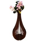 Vaso De Chão Decorativo Grande Capadócia Mdf Preto 60x30cm