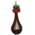 Vaso De Chão Decorativo Grande Capadócia Mdf Preto 75x40cm