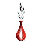 Vaso De Chão Decorativo Grande Gotas De Orvalho Mdf Marrom 60