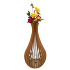 Vaso De Chão Decorativo Grande Gotas De Orvalho Mdf Mdf Cru 6