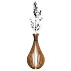 Vaso De Chão Decorativo Grande Gotas De Orvalho Mdf Mdf Cru 9