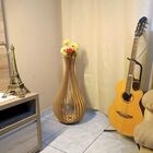 Vaso De Chão Decorativo Grande Gotas De Orvalho Mdf Preto Kit