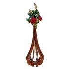 Vaso De Chão Decorativo Grande Mdf Ibiza Marrom 90x42cm