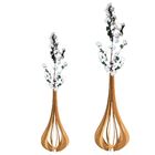 Vaso De Chão Decorativo Grande Mdf Ibiza Mdf Cru Kit Com 2 -