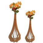 Vaso De Chão Decorativo Grande Mdf Ibiza Mdf Cru Kit Com 2 -