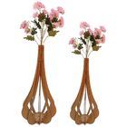 Vaso De Chão Decorativo Grande Mdf Ibiza Mdf Cru Kit Com 2 -