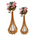 Vaso De Chão Decorativo Grande Mdf Ibiza Mdf Cru Kit Com 2 -