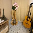 Vaso De Chão Decorativo Grande Mdf Ibiza Mdf Cru Kit Com 3 -