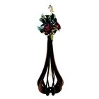 Vaso De Chão Decorativo Grande Mdf Ibiza Preto 75x37cm