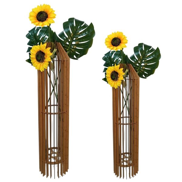 Vaso De Chão Decorativo Grande Mdf Penedo Mdf Cru Kit Com 2 -