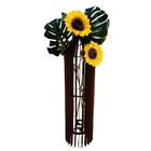 Vaso De Chão Decorativo Grande Mdf Penedo Preto 60x20cm