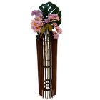 Vaso De Chão Decorativo Grande Mdf Penedo Preto 60x20cm