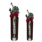 Vaso De Chão Decorativo Grande Mdf Penedo Preto Kit Com 2 - 9