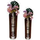 Vaso De Chão Decorativo Grande Mdf Penedo Preto Kit Com 2 - 9