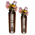 Vaso De Chão Decorativo Grande Mdf Penedo Preto Kit Com 2 - 9