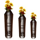 Vaso De Chão Decorativo Grande Mdf Penedo Preto Kit Com 3 - 9