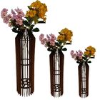 Vaso De Chão Decorativo Grande Mdf Penedo Preto Kit Com 3 - 9