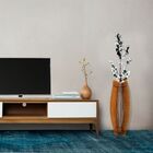 Vaso De Chão Decorativo Grande Obelisco Mdf Marrom