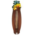 Vaso De Chão Decorativo Grande Obelisco Mdf Marrom